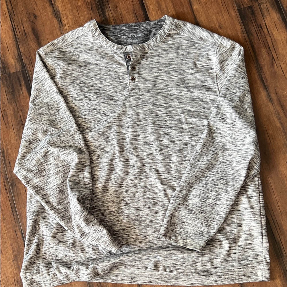 Age of WisdomGray Henley Men's Shirt